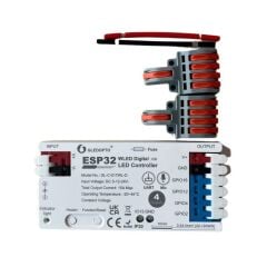 ESP32 PİXEL LED KONTROL WLED DİJİTAL LED KONTROL DEVRESİ 5-24V