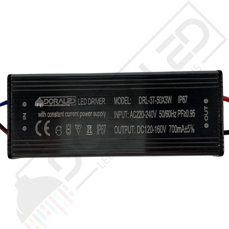 37-50X3W 700Ma 120-160V Power Led Driver IP67 Power Led Sürücü