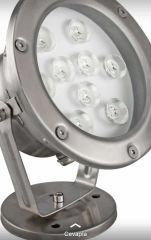 Paslanmaz Havuz Armatürleri (Epoksili) Kırmızı 18W (Dış Çapı 19cm) Işık Güçü=180W-2520lm