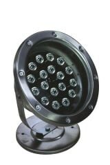 Paslanmaz Havuz Armatürleri (Epoksili)  RGB 18W (Dış Çapı 19cm) Işık Güçü=180W-2520lm