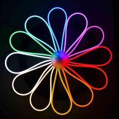 Tuya Destekli Wifi Kontrollü 6x12mm Esnek RGB Neon Şerit Led Set 5M