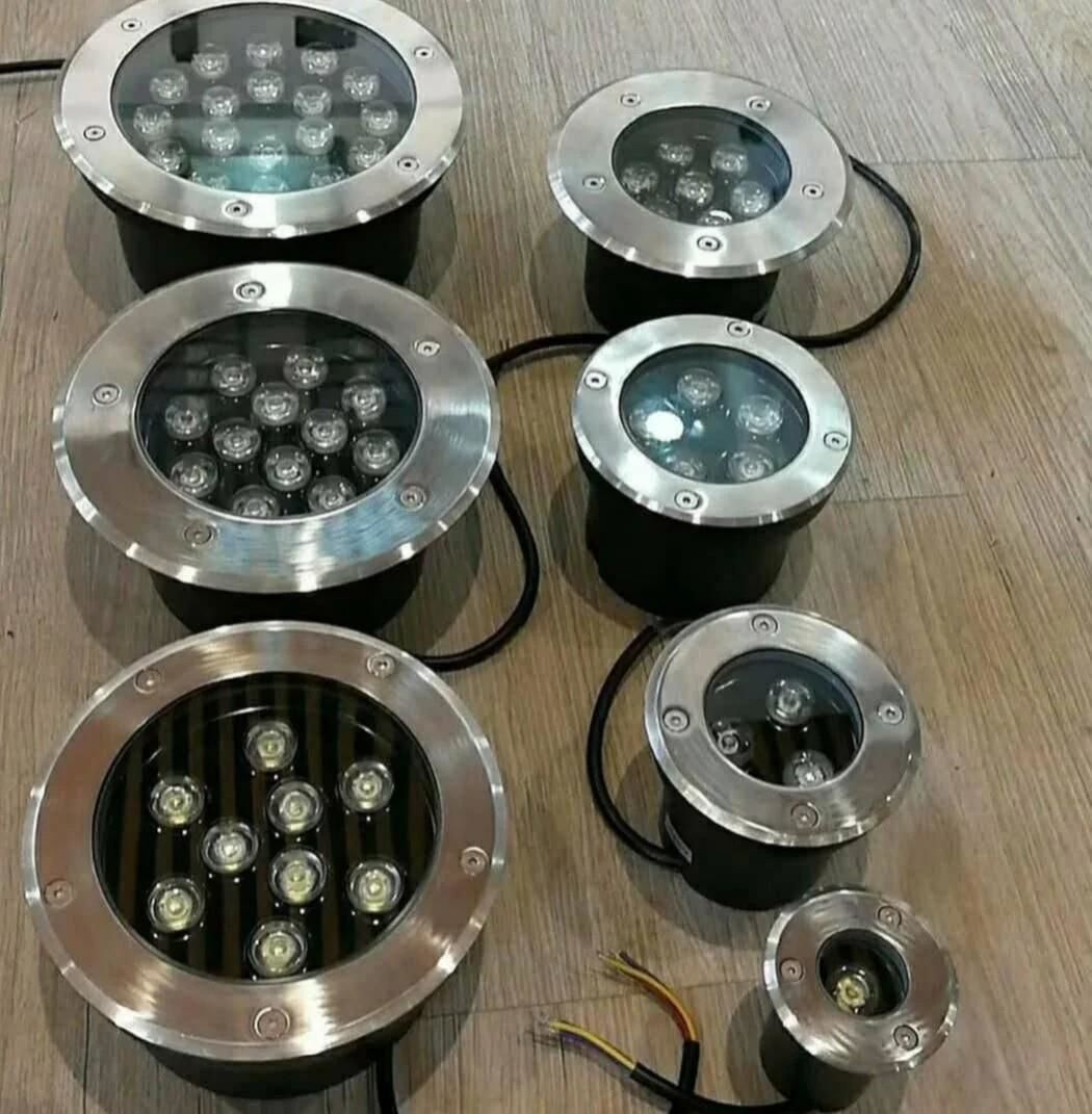 Sıva Altı  Paslanmaz Led Projektör (Epoksili) RGB 18W (Dış Çapı 22cm - Delik Çapı 15.6cm - Derinlik 9,5cm)