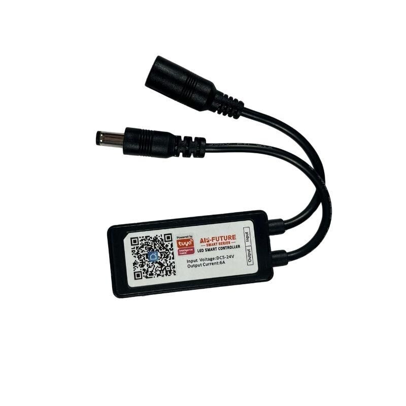 Tuya Destekli Wifi Kontrollü Siyah  Dimmer Şerit Led Kontrol Cihazı 5-24V