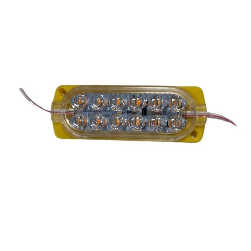 24 Volt Sarı 1.2 Watt Animasyonlu Çakar Modül 3 Ledli