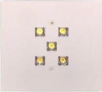 Kuyumcu Aydınlatma Kare Gömme Armatür 5 Cree Ledli Beyaz+Günışığı