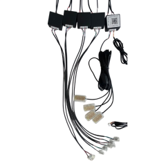 12V ARAÇ İÇİN PİXEL AMBİYANS LED SET APP KONTROL 18PARÇA LEDLİ