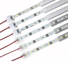 Alüminyum Kasa lı 5730 ledli Çubuk Led Bar Natural Beyaz 4000K -Opak Cam 100cm