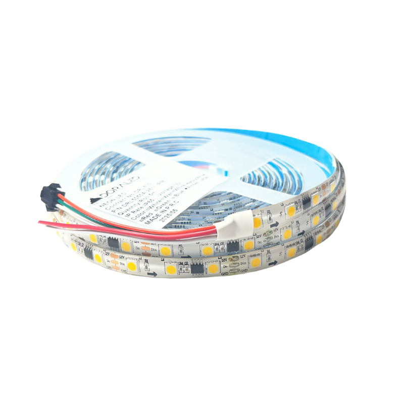 Amber Sarı Pixel Şerit Led WS2811 12 Volt IP65 5M