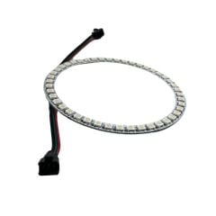 WS2812B Matrix Dijital Yuvarlak Pixel Led 45 Led Dış Çap 120mm İç Çap 100mm Halka ARGB Magic Led Ayrı Ayrı Adresli Matrix Ekran 5V