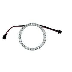 WS2812B Matrix Dijital Yuvarlak Pixel Led 35 Led 5V Dış Çap 96mm İç Çap 77mm Halka ARGB Magic Led Ayrı Ayrı Adresli Matrix Ekran