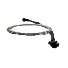 WS2812B Matrix Dijital Yuvarlak Pixel Led 35 Led 5V Dış Çap 96mm İç Çap 77mm Halka ARGB Magic Led Ayrı Ayrı Adresli Matrix Ekran