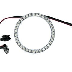 WS2812B Matrix Dijital Yuvarlak Pixel Led 35 Led 5V Dış Çap 96mm İç Çap 77mm Halka ARGB Magic Led Ayrı Ayrı Adresli Matrix Ekran