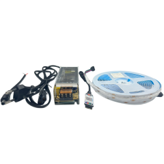 COB RGB ŞERİT LED SET BLUETOOTH KONTROL(SİYAH) 360/1M LEDLİ 5 METRE ADAPTÖRLÜ SET