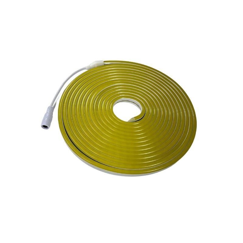12 Volt 6x12mm Lemon Yellow Esnek Neon Led 5 Metre (1 cm'de Kesilebilir.)