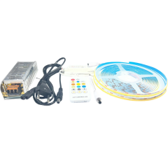 TUNABLE COB ŞERİT LED SET RF KUMANDALI ÇİFT RENKLİ COB ŞERİT LED 5M ADAPTÖRLÜ SET