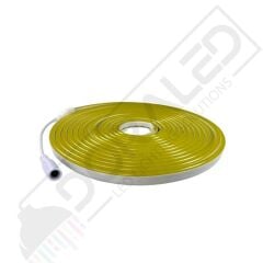 12 Volt 6x12mm Lemon Yellow Esnek Neon Led 5 Metre (2.5 cm'de Kesilebilir.)