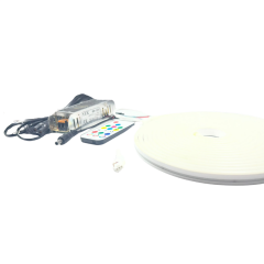 Müzik Modlu RF Kontrollü 6x12mm Esnek PİXEL RGB Neon Şerit Led Set 5 Metre Adaptörlü Set
