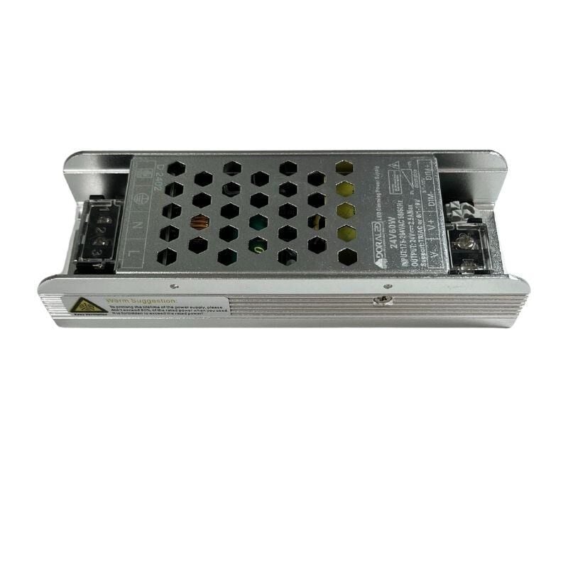 24 Volt Dim Edilebilir Triac Dimmer Şerit Led Adaptör 2.5 Amper 60 Watt IP20