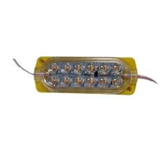 12 Volt Sarı 2.4 Watt Animasyonlu Çakar Modül 12 Ledli