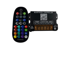 Bluetooth+RF Kumandalı Muzik Modlu RGBW Led Kontrol Kumandası 5-24V 40A