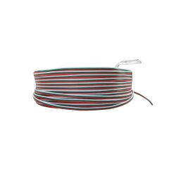 JFT Kablo 3 Lü Şerit Led Kablosu 3X0.22 Kalaylı %100 Bakır 100m