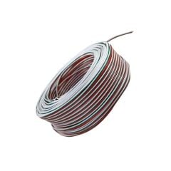 JFT Kablo 3 Lü Şerit Led Kablosu 3X0.22 Kalaylı %100 Bakır 100m