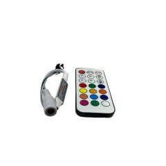 SP104E WS2811-WS2812 Volt ARGB Pixel Kontrol Devresi 21 Tuşlu RF Kumandalı Magic Led