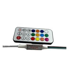 SP104E WS2811-WS2812 Volt ARGB Pixel Kontrol Devresi 21 Tuşlu RF Kumandalı Magic Led
