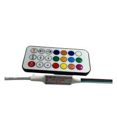 SP104E WS2811-WS2812 Volt ARGB Pixel Kontrol Devresi 21 Tuşlu RF Kumandalı Magic Led