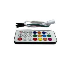 SP104E WS2811-WS2812 Volt ARGB Pixel Kontrol Devresi 21 Tuşlu RF Kumandalı Magic Led