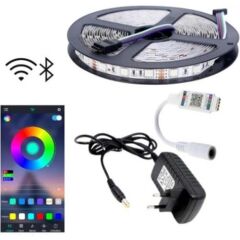 RGB ŞERİT LED  VE KUMANDALI  (5050 1M/60 LEDLİ 3 Çipli )