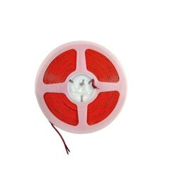 12V 3MM İnce Esnek Cob Şerit Led Kırmızı 400 Ledli IP20 5M