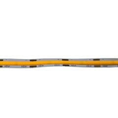 12V 8MM Esnek Cob Şerit Led Amber 320 Ledli IP20 5M