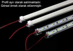 12 Volt BANTLI 5730 Ledli Led Bar  Alüminyum Çubuk Led 72 Ledli Beyaz 6000-6500K
