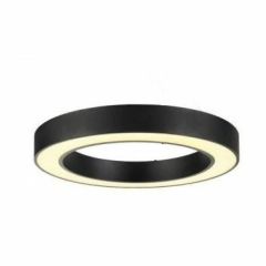 YUVARLAK LİNEER AYDINLATMA SİYAH KASA BEYAZ IŞIK 50 CM SİMİT LED ARMATÜR