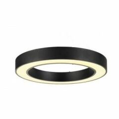 YUVARLAK LİNEER AYDINLATMA SİYAH KASA BEYAZ IŞIK 100 CM SİMİT LED ARMATÜR
