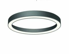 YUVARLAK LİNEER AYDINLATMA SİYAH KASA BEYAZ IŞIK 120 CM SİMİT LED ARMATÜR
