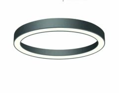 YUVARLAK LİNEER AYDINLATMA SİYAH KASA GÜNIŞIĞI IŞIK 50 CM SİMİT LED ARMATÜR