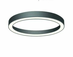 YUVARLAK LİNEER AYDINLATMA SİYAH KASA GÜNIŞIĞI IŞIK 100 CM SİMİT LED ARMATÜR