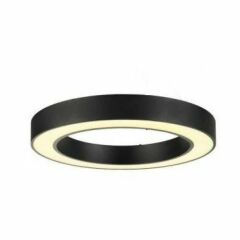 YUVARLAK LİNEER AYDINLATMA SİYAH KASA GÜNIŞIĞI IŞIK 100 CM SİMİT LED ARMATÜR