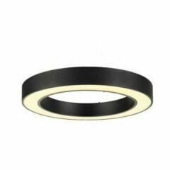 YUVARLAK LİNEER AYDINLATMA SİYAH KASA NATURAL BEYAZ IŞIK 50 CM SİMİT LED ARMATÜR