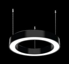 YUVARLAK LİNEER AYDINLATMA SİYAH KASA NATURAL BEYAZ IŞIK 120 CM SİMİT LED ARMATÜR