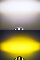 Motosiklet Sis Far 8-80V Beyaz-Sarı Çift Renk IP67 Off Road 4x4 SUV ATV Tekne Scooter Far 1 Adet