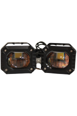 Motosiklet Sis Farı 12-85V Beyaz-Sarı Çift Renk IP67 Offroad 4x4 Kamyon SUV ATV Tekne Farı 1 Çift