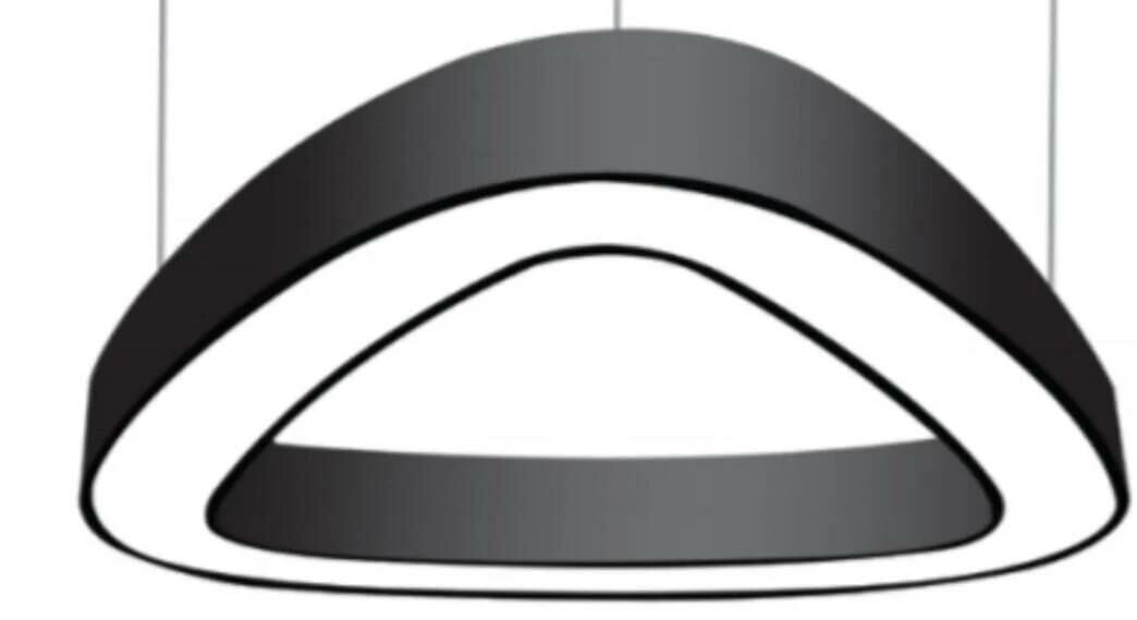 ÜÇGEN AYDINLATMA LİNEER ARMATÜR Beyaz 6000-6500Kelvin - Çap : 40x40cm (1,6m) - 45W - 5,850Lm