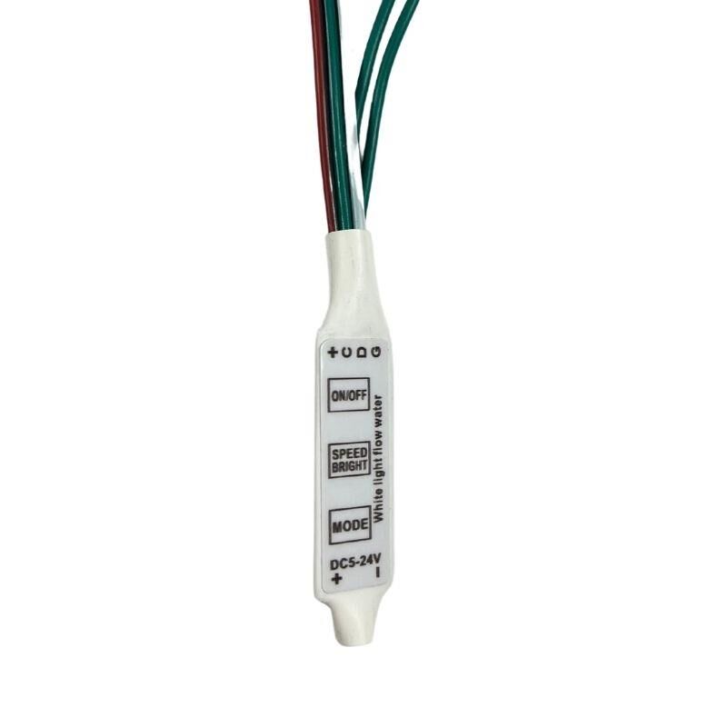 5-24V Mini Tek Renk Yürüyen Pixel Şerit Led Kontrol Devresi WS2811 Su Akan Anahtarlı Kontrol Devre