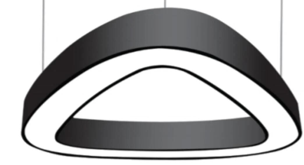 ÜÇGEN AYDINLATMA LİNEER ARMATÜR Gün Işığı 3000-3200Kelvin - Çap : 80x80cm (3,2m) - 85W - 11,000Lm