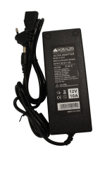 12 Volt 10 Amper Plastik Adaptör Laptop Tipi Adaptör  IP20 İç Mekan