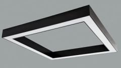 KARE LİNEER AYDINLATMA ARMATÜR  Siyah - Beyaz 6000-6500K - Çap : 120x120cm (4,6m) - 147W - 19,110Lm