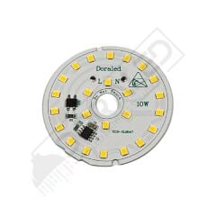 220Volt 10Watt Smd 2835 Ledli Led Modül Beyaz 10mm Delik Çaplı 22V 10W Avize Ledi 56mm(3 Adet)
